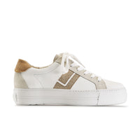 Paul Green Shoes Zoom Sneaker6 White Sand Glitter Combo