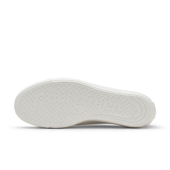 Womens White Sand Glitter Combo Sneaker- Paul Green Shoes Dove Sneaker- Bottom of Sole View  view 4