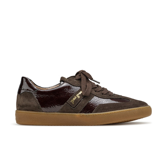 Womens Mocha Morro Combo - Paul Green Shoes Dalton Sneaker - Side View  view 1