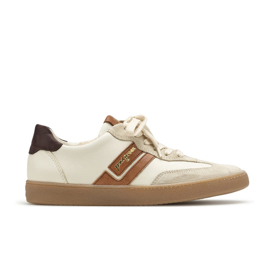 Womens Bicuit Cream Combo - Paul Green Shoes Dalton Sneaker - Side View view 1