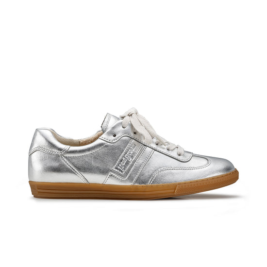 Womens Alu Metallic Nappa Sneaker- Paul Green Shoes Zaria Sneaker- Side View