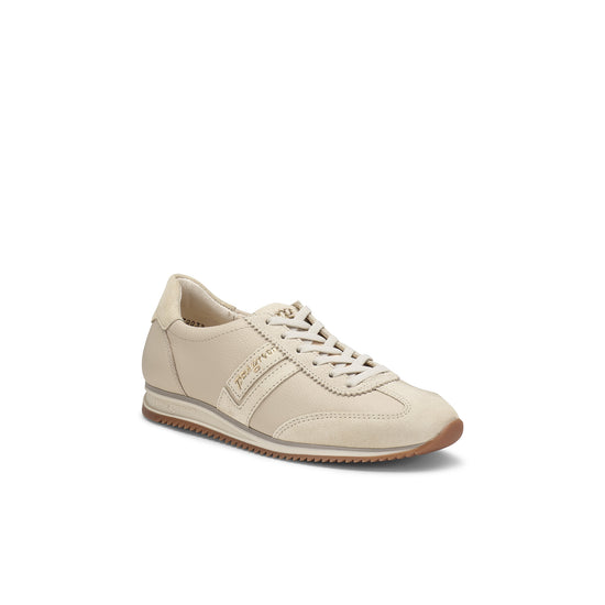Womens Ivory Biscuit Sneaker- Paul Green Shoes Bellevue Sneaker- 3/4 View view 3