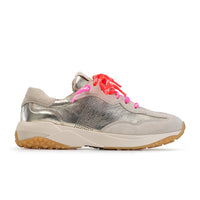 Paul Green Shoes Beckett Sneaker6 Shell Platino Combo