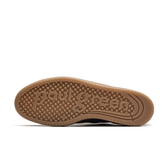 Womens Mocca Biscuit Combo Sneaker- Paul Green Shoes Adonis Sneaker- Bottom Sole View view 4