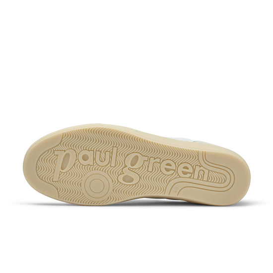 Womens Milk White Combo Sneaker- Paul Green Shoes Carrie Sport Sneaker- Bottom Sole View view 4