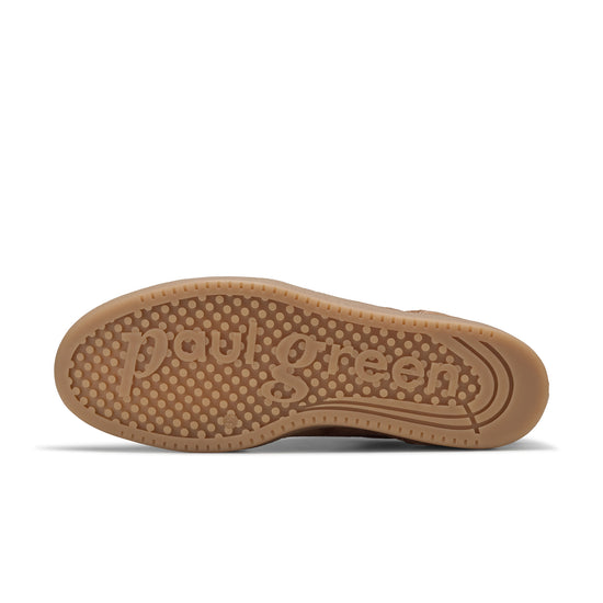 Womens Nut Cream Combo Sneaker- Paul Green Shoes Eugenia Sneaker- Bottom Sole View view 4