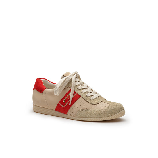 Womens Biscuit Sabbia Sneaker- Paul Green Shoes Dandi Sneaker- 3/4 Angle View view 3