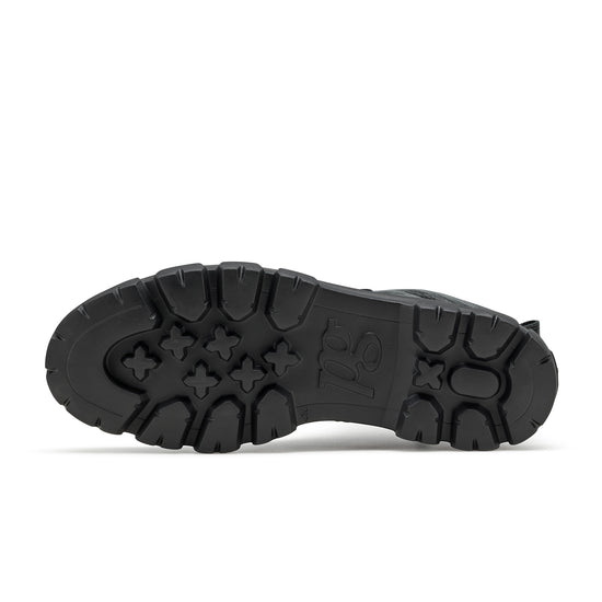 Womens Black Crinkled Patent Boot- Paul Green Febe Boot- Bottom of Sole View view 4
