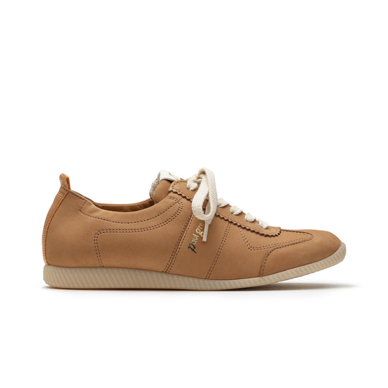 Womens Sisal Cream Combo Sneaker- Paul Green Shoes Dalene Sneaker- Side View view 1