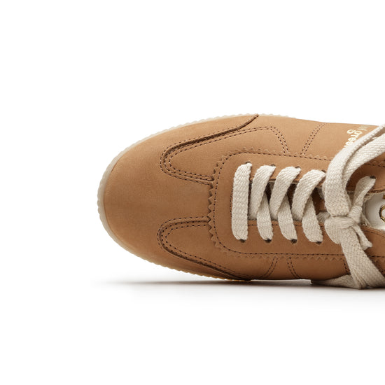 Womens Sisal Cream Combo Sneaker- Paul Green Shoes Dalene Sneaker- Closeup Toebox View view 2