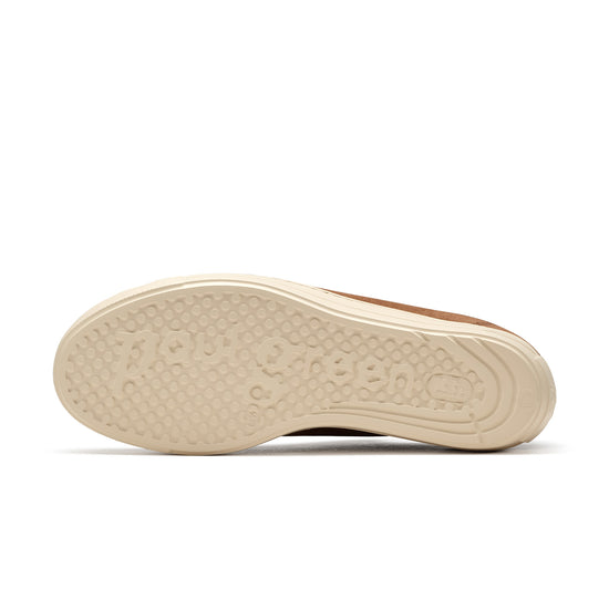 Womens Nut Suede Sneaker- Paul Green Shoes Dante Sneaker- Bottom Sole View view 4