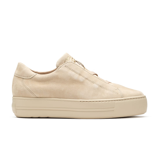 Womens Biscuit Suede Sneaker- Paul Green Shoes Dante Sneaker- Side View view 1
