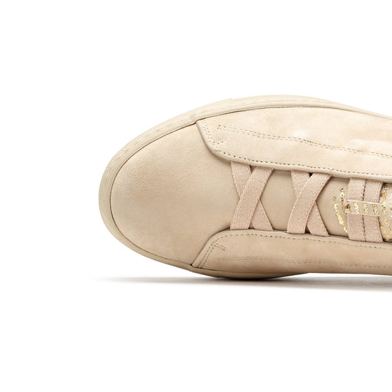 Womens Biscuit Suede Sneaker- Paul Green Shoes Dante Sneaker- Closeup Toebox View view 2