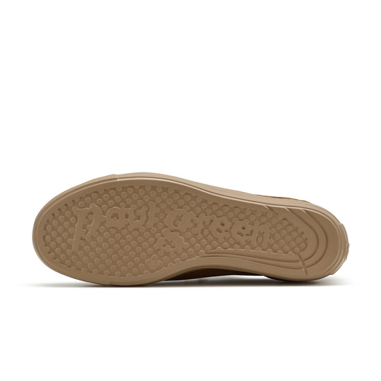 Womens Toffee Suede Sneaker- Paul Green Fury Sneaker- Bottom of Sole View view 4