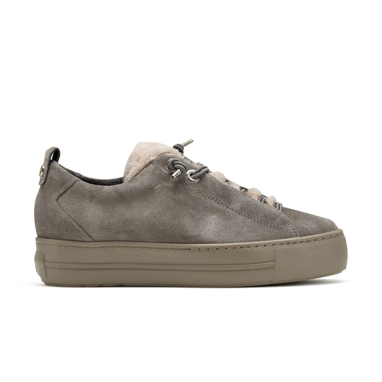 Womens Titan Suede Sneaker- Paul Green Fury Sneaker- Side Profile View view 1