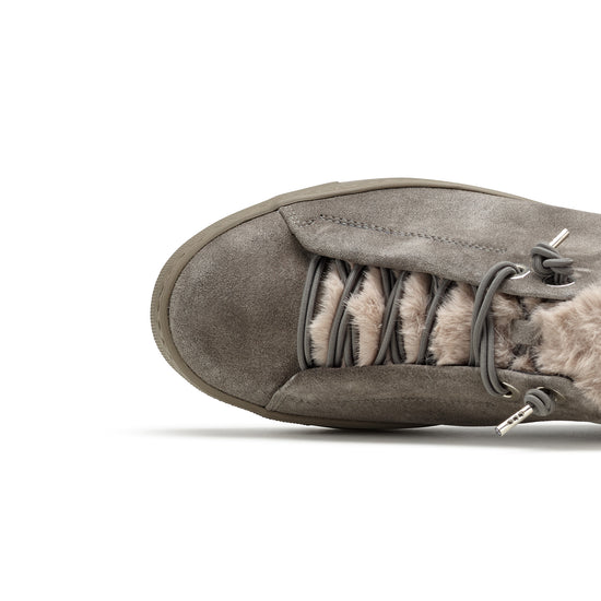 Womens Titan Suede Sneaker- Paul Green Fury Sneaker- Closeup Toe Box View view 2