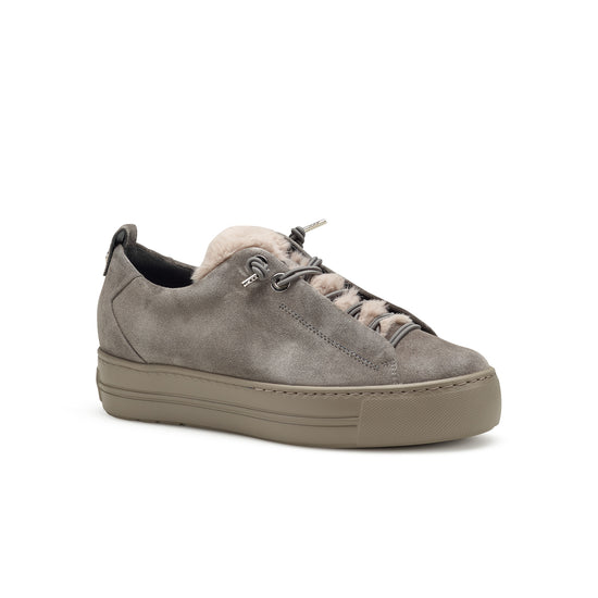 Womens Titan Suede Sneaker- Paul Green Fury Sneaker- 3/4 Angle View view 4
