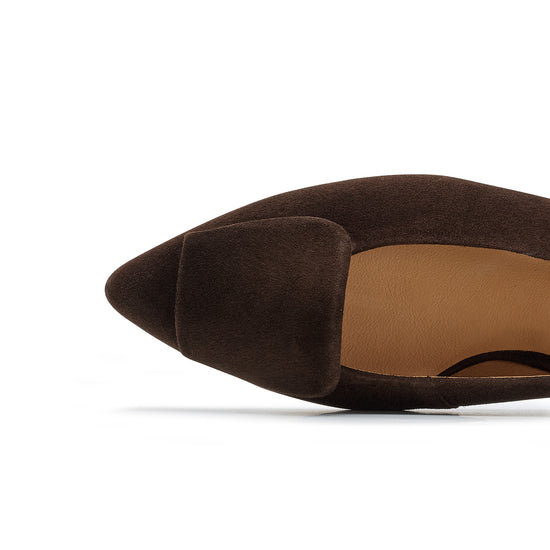 Womens Moro Suede Sling- Paul Green Shoes Viola Sling- Closeup Toebox View view 2