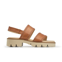 Paul Green Shoes Alana Sandal6 Cuoio Leather