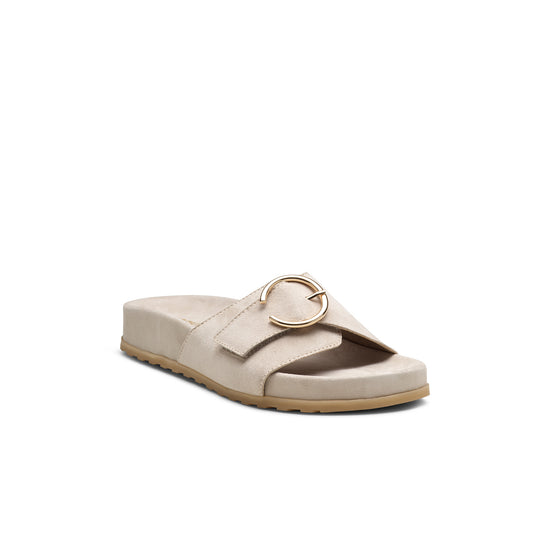 Womens Safari Soft Velvet Slide- Paul Green Shoes Dezz Slide- 3/4 Angle View view 3