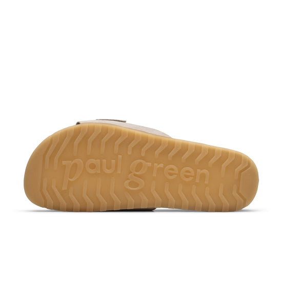 Womens Safari Soft Velvet Slide- Paul Green Shoes Dezz Slide- Bottom Sole View view 4