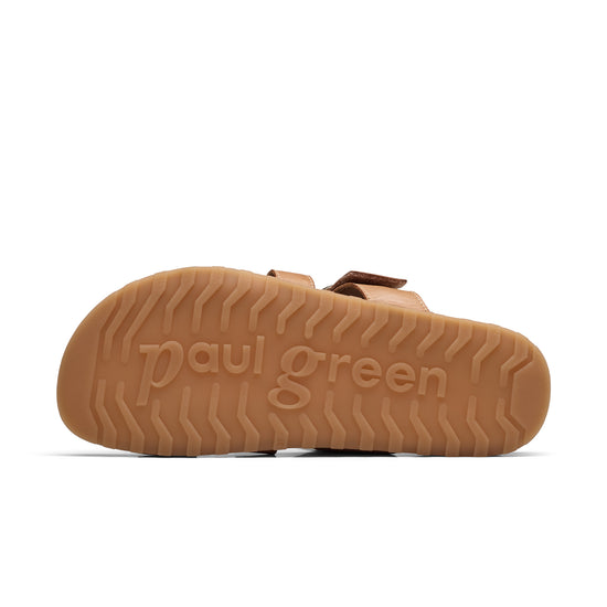 Womens Sahara Soft Leather Sandal- Paul Green Shoes Diego Slide- Bottom Sole View view 4