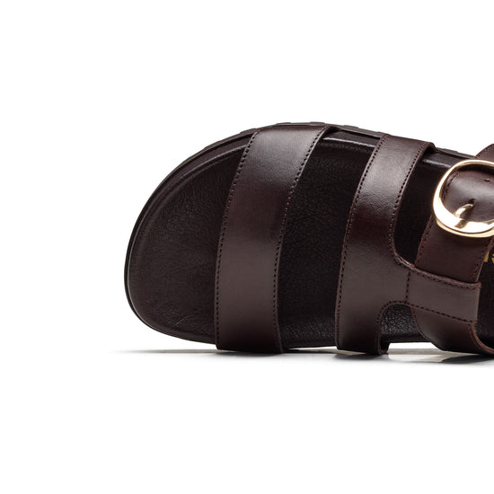 Womens Moro Soft Leather Sandal- Paul Green Shoes Diego Slide- Closeup Toebox View view 2