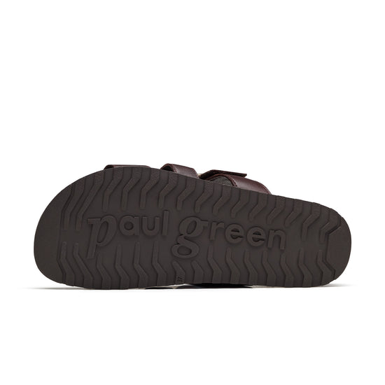 Womens Moro Soft Leather Sandal- Paul Green Shoes Diego Slide- Bottom Sole View view 4