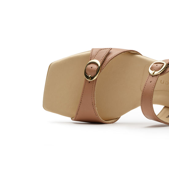 Womens Sahara Nappa Slide- Paul Green Shoes Denice Slide- Closeup Toe Box View view 2