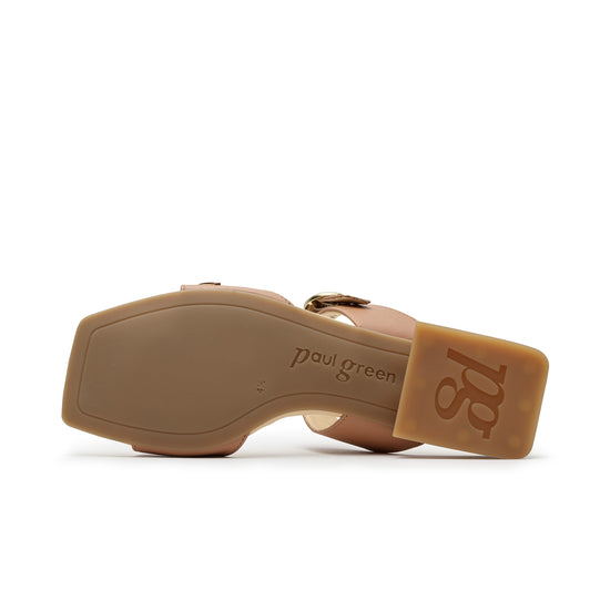 Womens Sahara Nappa Slide- Paul Green Shoes Denice Slide- Bottom of Sole View view 4