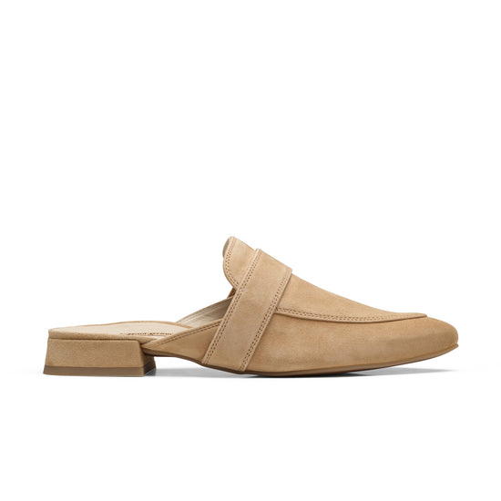 Womens Dakar Suede Slide- Paul Green Shoes Darlene Slide- Side View view 1