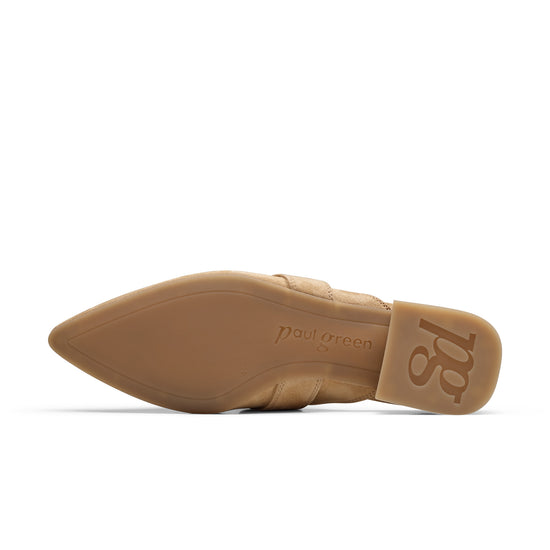 Womens Dakar Suede Slide- Paul Green Shoes Darlene Slide- Bottom Sole View view 4