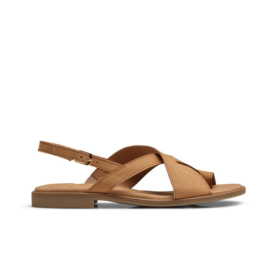 Womens Sisal Nubuk Sandal- Paul Green Shoes Denny Sandal- Side View view 1
