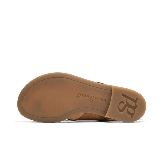 Womens Sisal Nubuk Sandal- Paul Green Shoes Denny Sandal- Bottom Sole View view 4