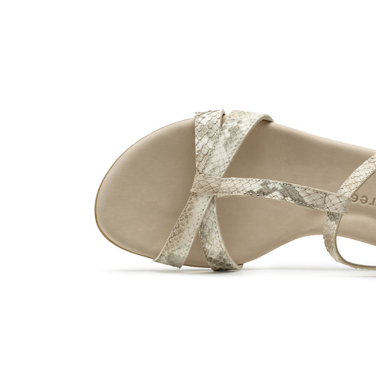 Womens Biscuit Boa Antic Sandal- Paul Green Shoes Donna T-Strap Sandal- Closeup Toebox View view 2