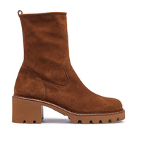 Paul Green Shoes Wanda Boot6 Toffee Soft Suede