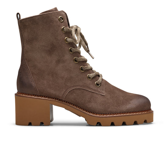 Womens Earth Soft Suede Boot- Paul Green Shoes Ellen Boot- Side View view 1