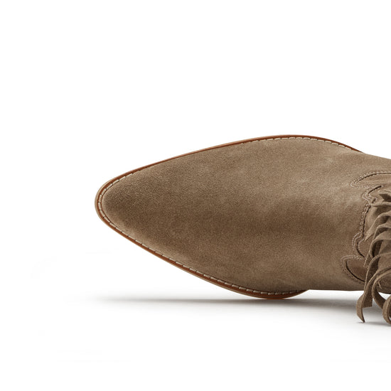 Womens Sntelope Soft Suede Boot- Paul Green Shoes Eliza Boot- Closeup Toebox View view 2