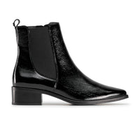 Paul Green Shoes Celina Boot5.5 Black Crinkled Patent