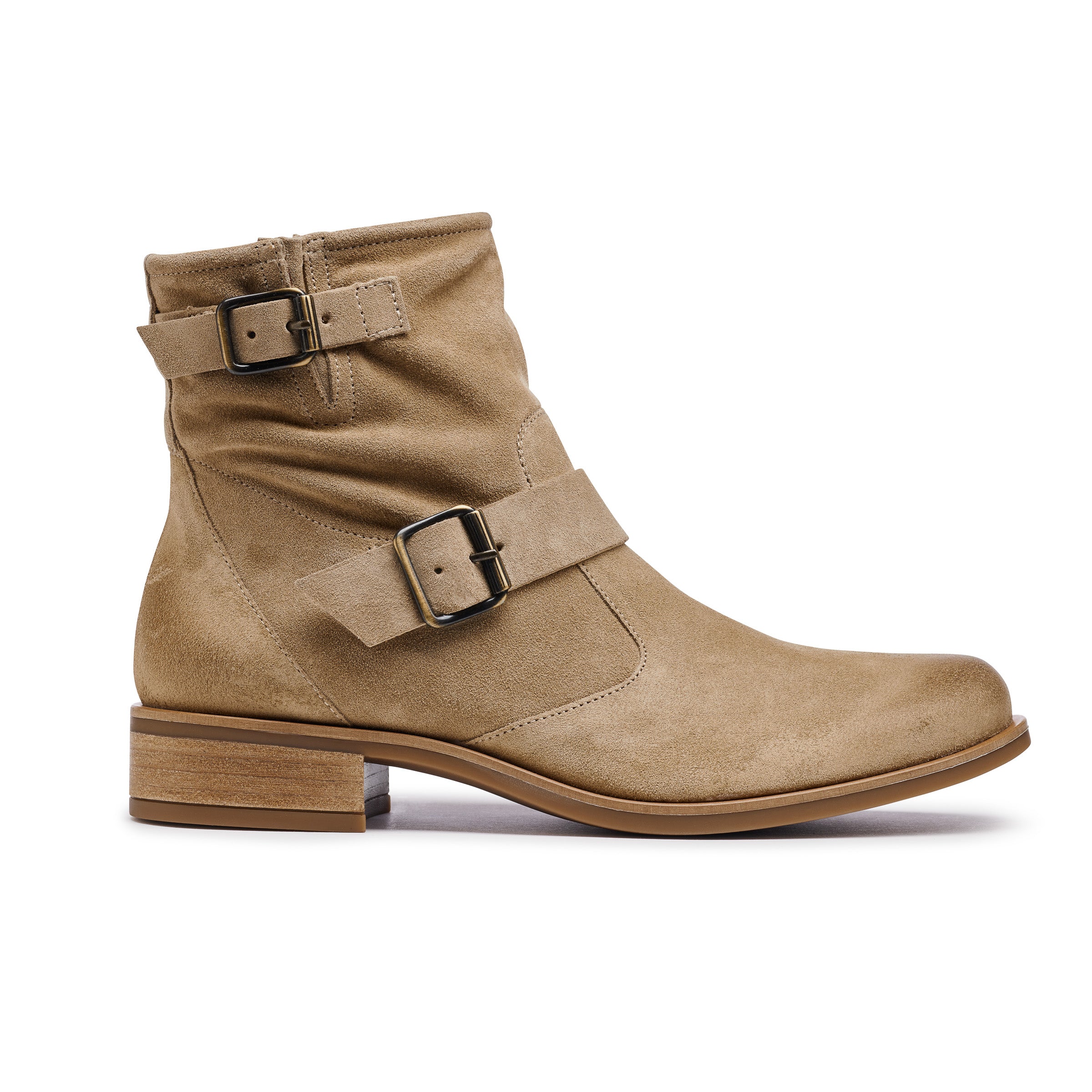 Rocker-Chic Wyatt Boot in Grain Soft Suede Western Style ...