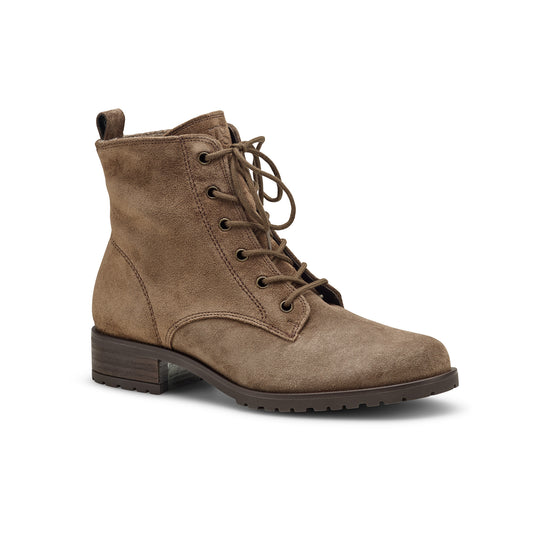 Womens Earth Suede Boot- Paul Green Franklin Boot- 3/4 Angle View view 3