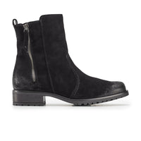 Paul Green Shoes Cheyenne Boot6 Black Soft Suede