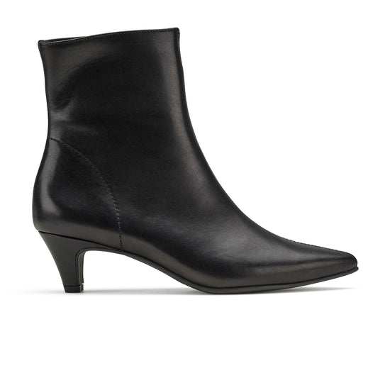 Womens Black Leather Boot- Paul Green Florence Boot- Side Profile View view 1