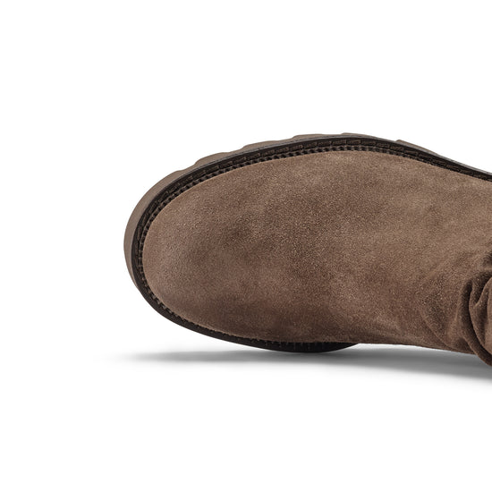 Womens Earth Suede Boot- Paul Green Shoes Fabian Boot- Closeup Toebox View view 2
