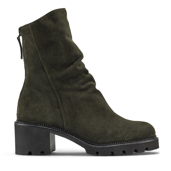 Womens Forrest Suede Boot- Paul Green Shoes Fabian Boot- Side View view 1