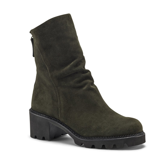 Womens Forrest Suede Boot- Paul Green Shoes Fabian Boot- 3/4 View view 3