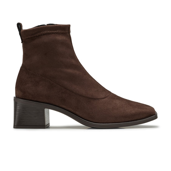Womens Cacao Softstretch Bootie- Paul Green Shoes Elena Bootie- Side View view 1
