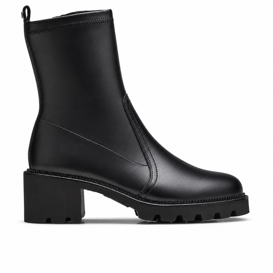 Womens Black Combo Boot- Paul Green Shoes Eddie Boot- Side View view 1