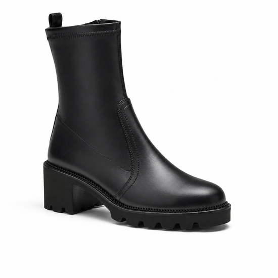 Womens Black Combo Boot- Paul Green Shoes Eddie Boot- 3/4 View view 3