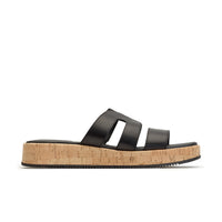 Paul Green Shoes Rae Sandal6 Black Leather